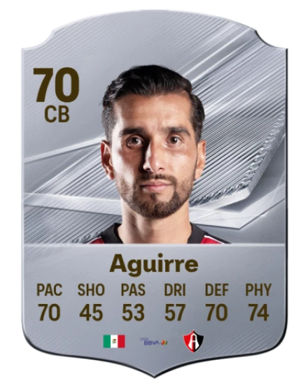 Aguirre 70 Silver CB FC 27 card
