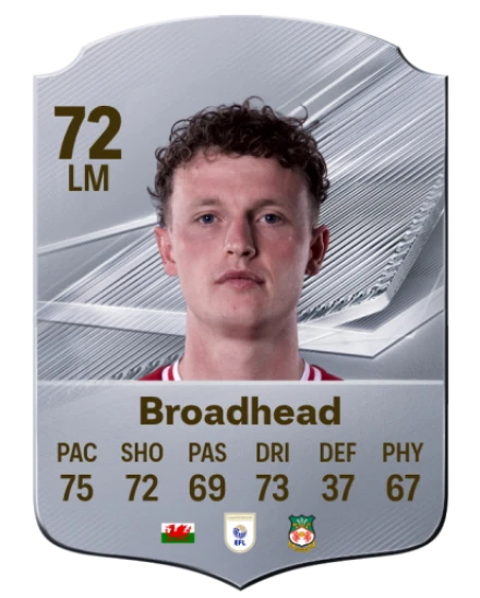 Broadhead 72 Common LM FC 26 card