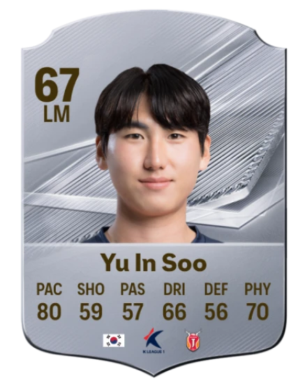 Yu In Soo 67 Common LM FC 26 card