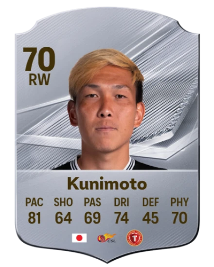 Kunimoto 70 Common RW FC 26 card