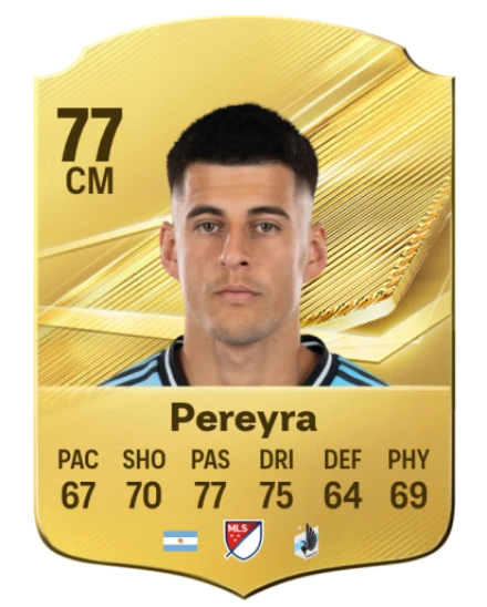 Pereyra 77 Common CM FC 26 card