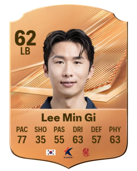 Lee Min Gi 62 Bronze LB FC 27 card