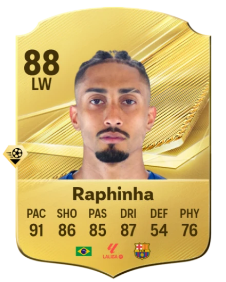 Raphinha 88 Common LW FC 26 card