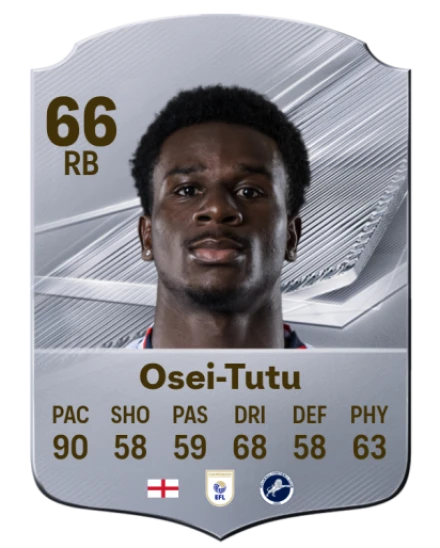 Osei-Tutu 66 Silver RB FC 27 card