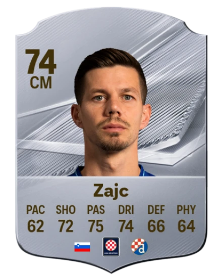 Zajc 74 Common CM FC 26 card