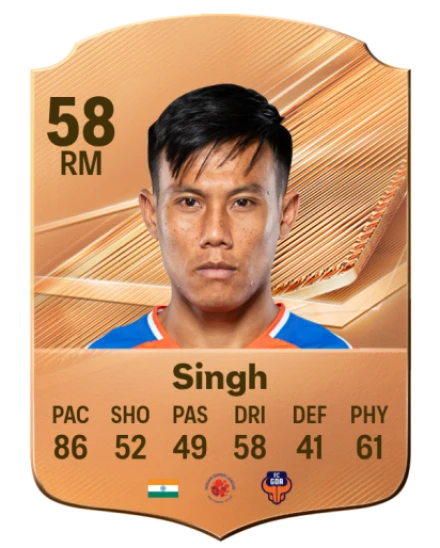 Singh 58 Common RM FC 26 card