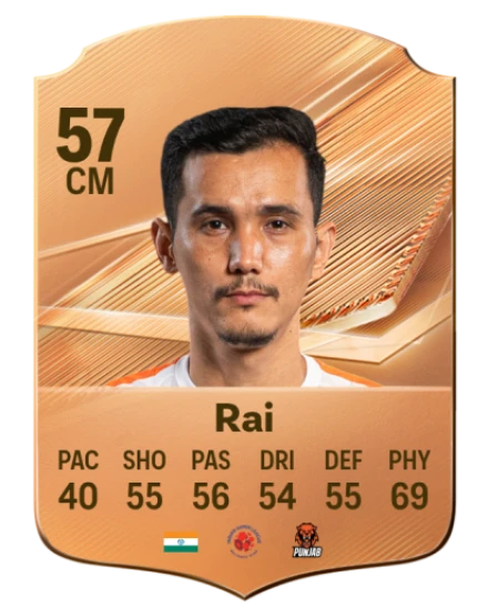 Rai 57 Common CM FC 26 card