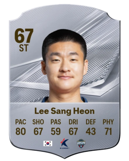 Lee Sang Heon 67 Common ST FC 26 card