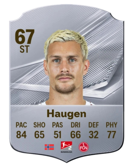 Haugen 67 Common ST FC 26 card