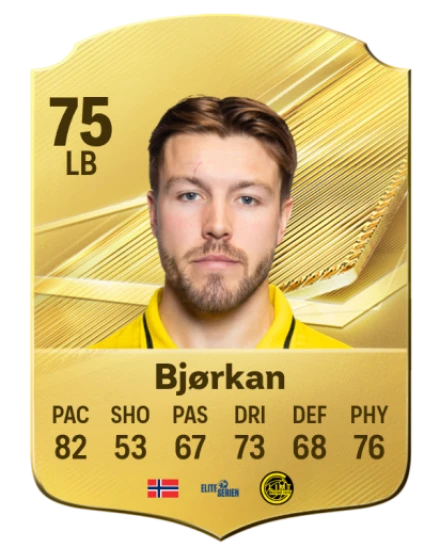 Bjørkan 75 Common LB FC 26 card