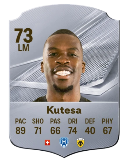 Kutesa 73 Silver LM FC 27 card