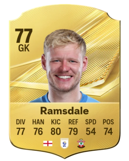Ramsdale 77 Common GK FC 26 card