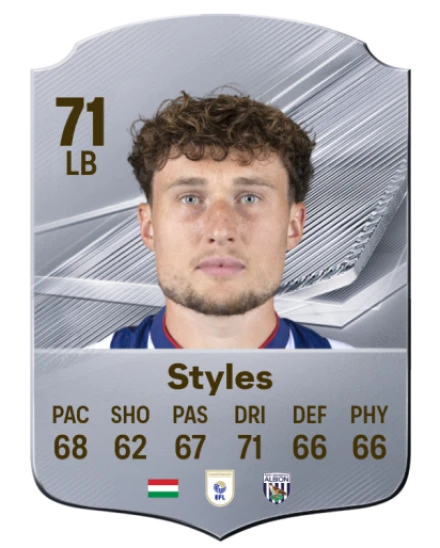 Styles 71 Common LB FC 26 card