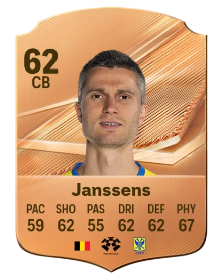 Janssens 62 Bronze CB FC 27 card