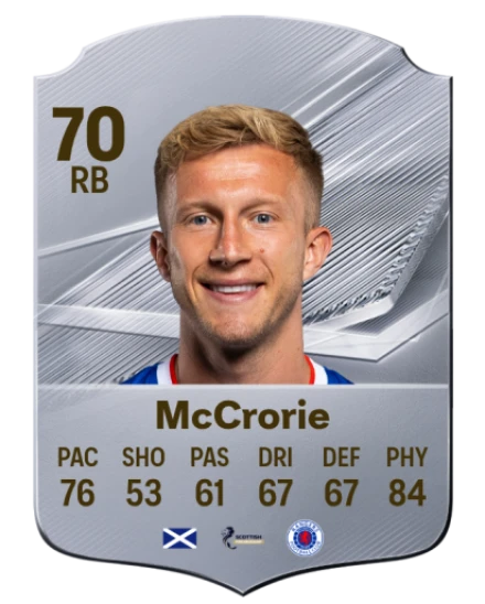 McCrorie 70 Silver RB FC 27 card