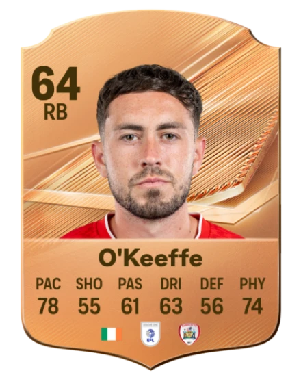 O'Keeffe 64 Rare RB FC 26 card