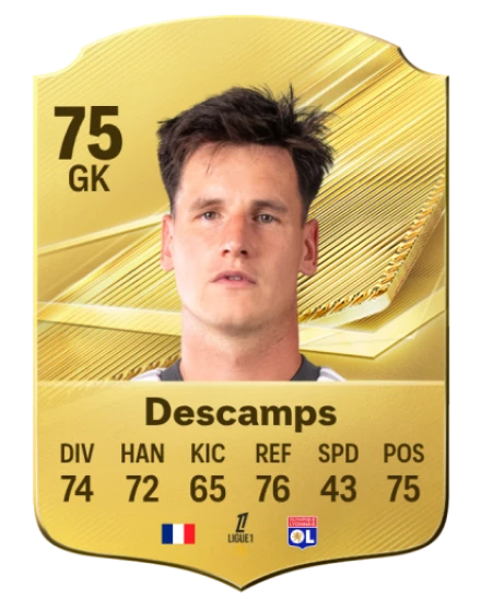 Descamps 75 Gold GK FC 27 card