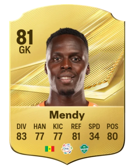 Mendy 81 Common GK FC 26 card