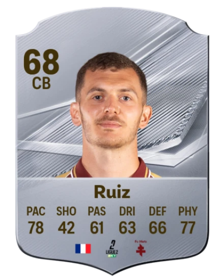 Ruiz 68 Common CB FC 26 card