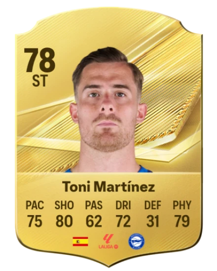 Toni Martínez 78 Common ST FC 26 card