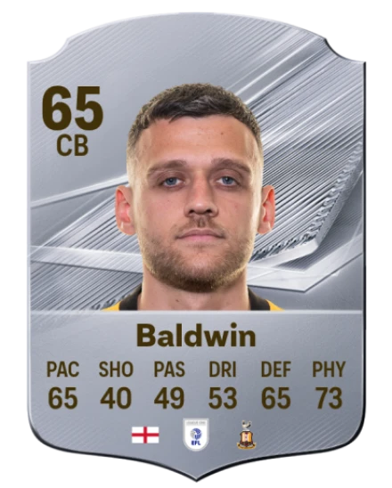 Baldwin 65 Silver CB FC 27 card
