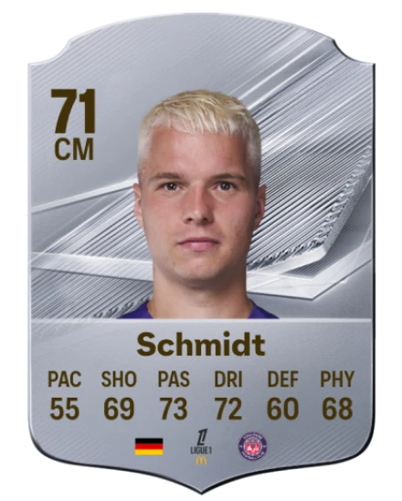 Schmidt 71 Silver CM FC 27 card