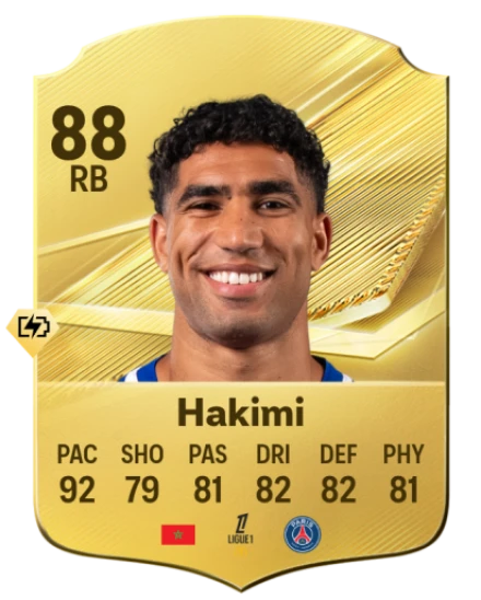 Hakimi 88 Common RB FC 26 card