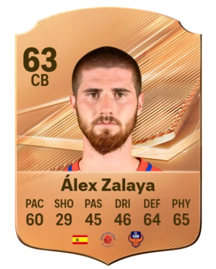 Álex Zalaya 63 Common CB FC 26 card