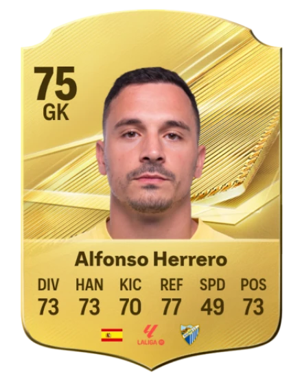 Alfonso Herrero 75 Common GK FC 26 card