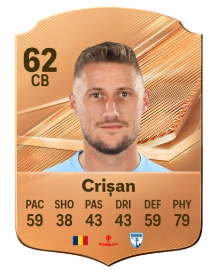 Crișan 62 Bronze CB FC 27 card