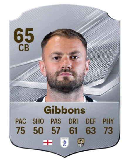 Gibbons 65 Common CB FC 26 card