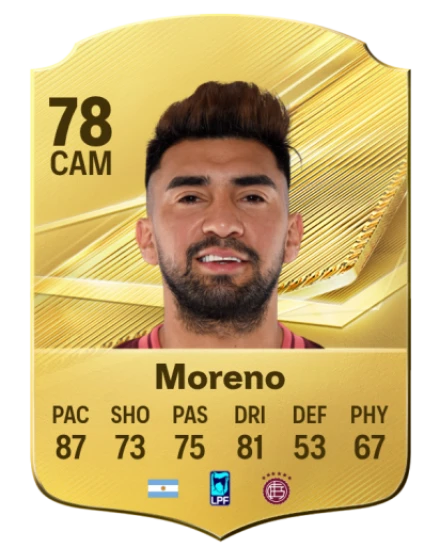 Moreno 78 Common CAM FC 26 card