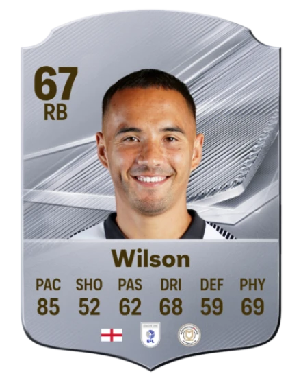 Wilson 67 Common RB FC 26 card