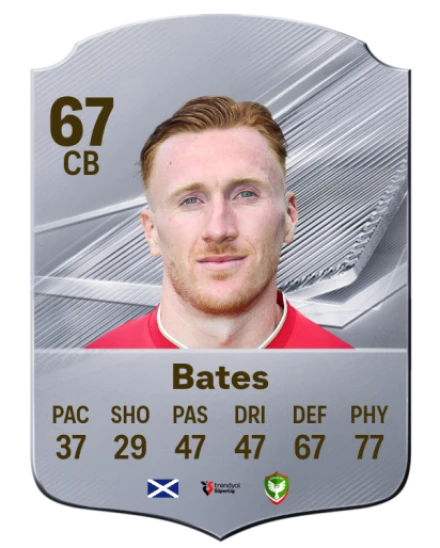 Bates 67 Silver CB FC 27 card