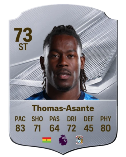 Thomas-Asante 73 Silver ST FC 27 card