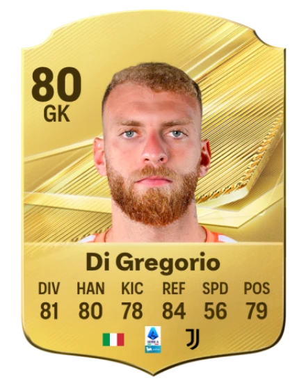 Di Gregorio 80 Rare GK FC 26 card