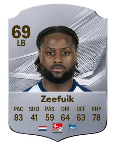 Zeefuik 69 Common LB FC 26 card