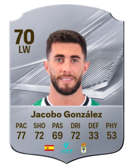 Jacobo González 70 Silver LW FC 27 card