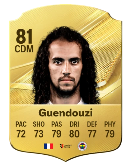 Guendouzi 81 Common CDM FC 26 card