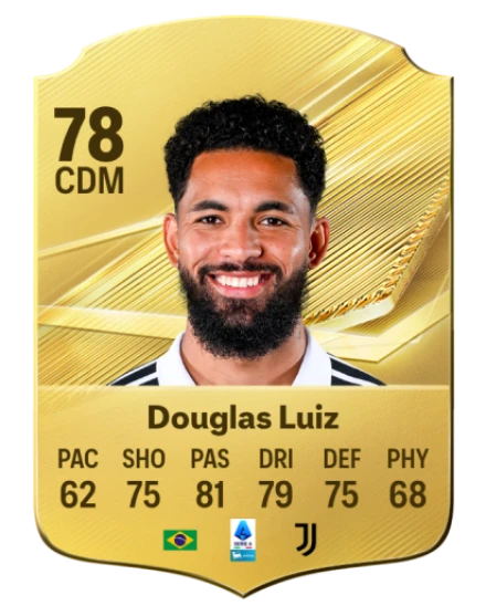 Douglas Luiz 78 Gold CDM FC 27 card
