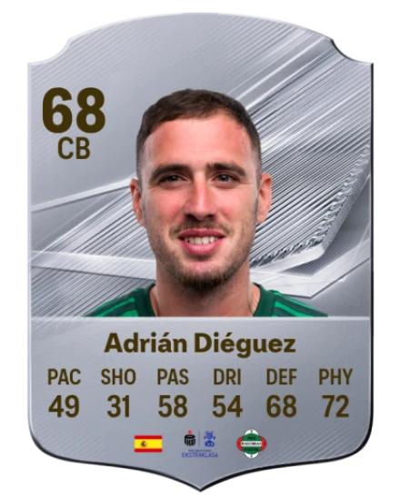 Adrián Diéguez 68 Common CB FC 26 card