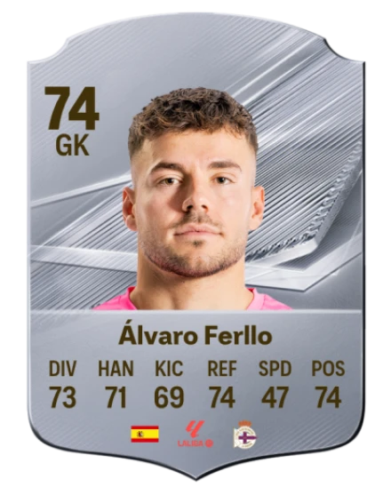 Álvaro Ferllo 74 Common GK FC 26 card