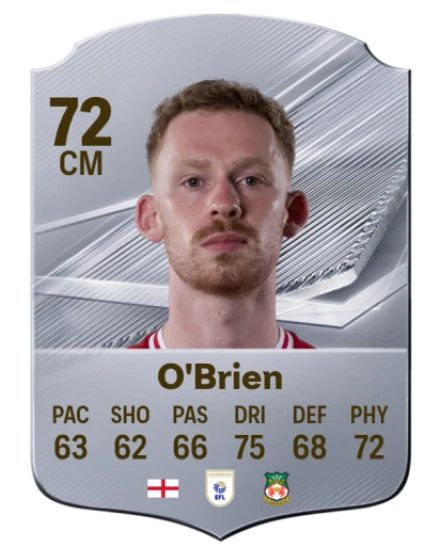 O'Brien 72 Common CM FC 26 card