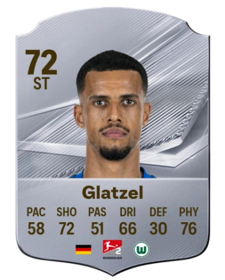 Glatzel 72 Silver ST FC 27 card
