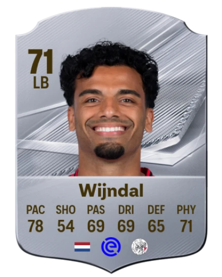 Wijndal 71 Silver LB FC 27 card