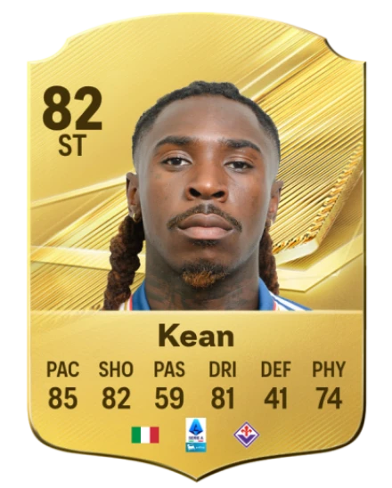 Kean 82 Rare ST FC 26 card