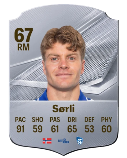 Sørli 67 Common RM FC 26 card