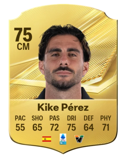 Kike Pérez 75 Common CM FC 26 card