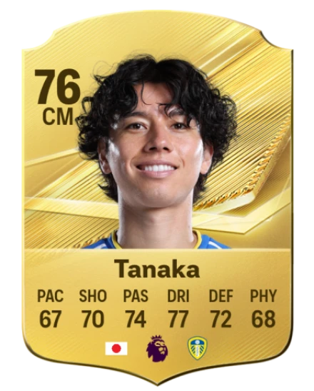 Tanaka 76 Gold CM FC 27 card
