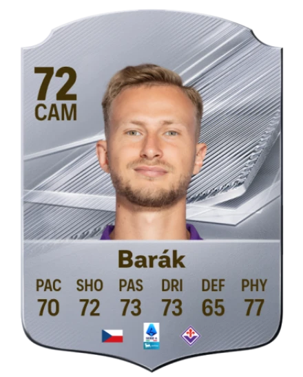 Barák 72 Silver CAM FC 27 card
